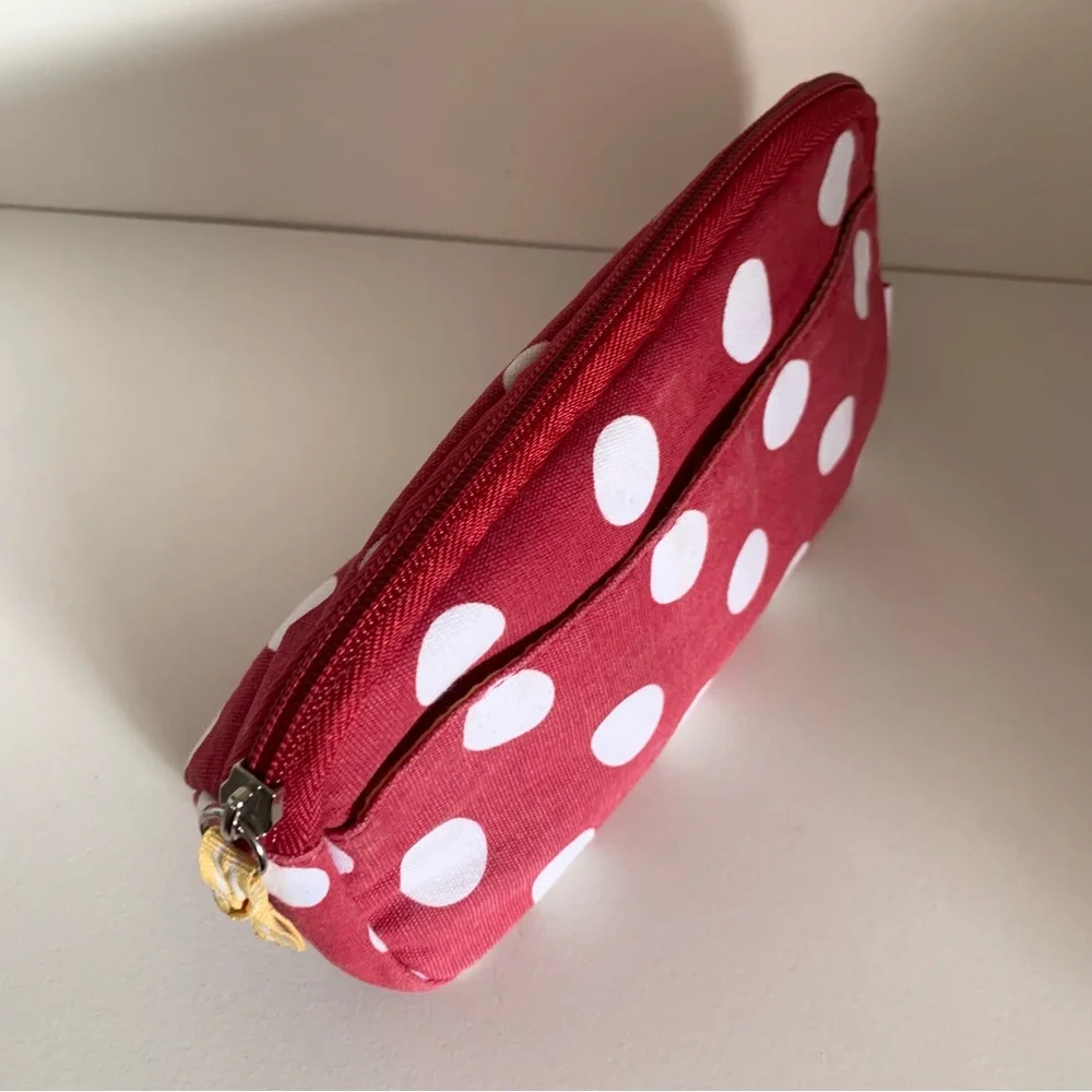 Vintage Burt’s bees Red Polka Dot zippy pouch